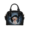 Billy Ripped Denim Print Shoulder Handbag
