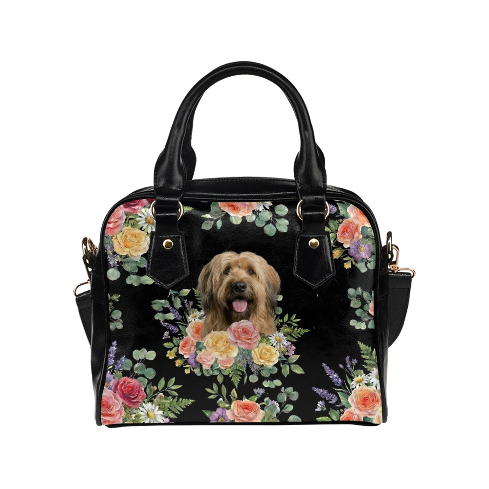 Briard Flower Shoulder Handbag