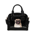 Pug Shoulder Handbag