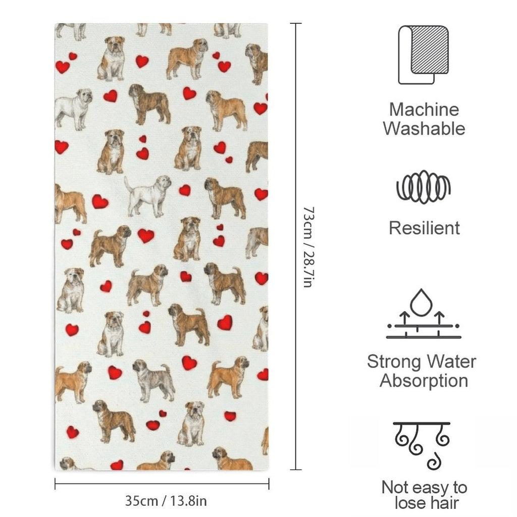 Bulldog (English Towel Microfiber Towel