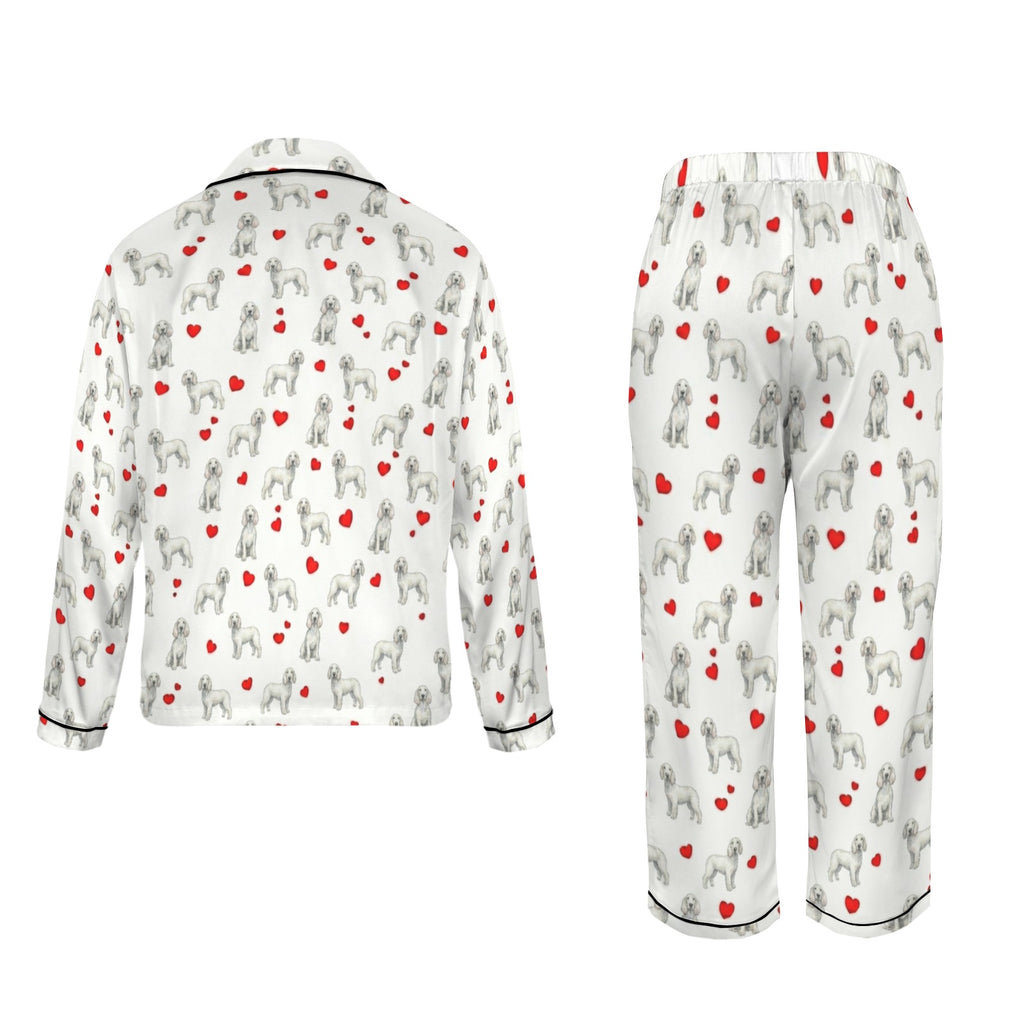 Billy Dog Women's Long Sleeve Satin Pajama Set