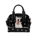 Bulldog Puppy Zip Paws Shoulder Handbag