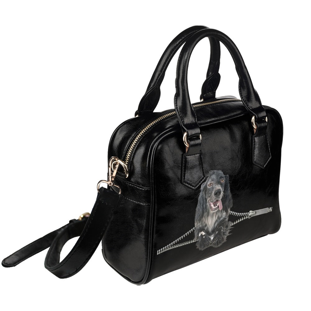 English setter Zip Shoulder Handbag