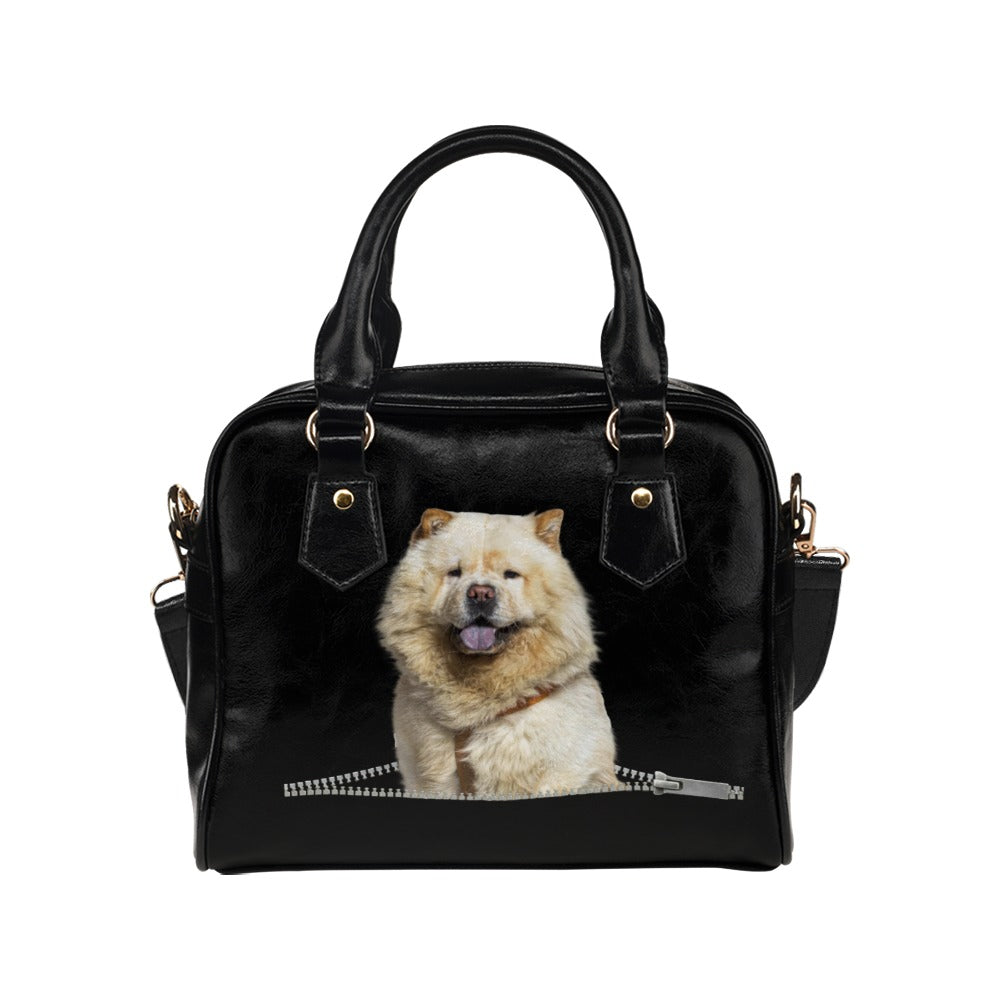 Chow Chow Zip Shoulder Handbag