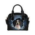 Ariégeois Ariegeois Ripped Denim Print Shoulder Handbag