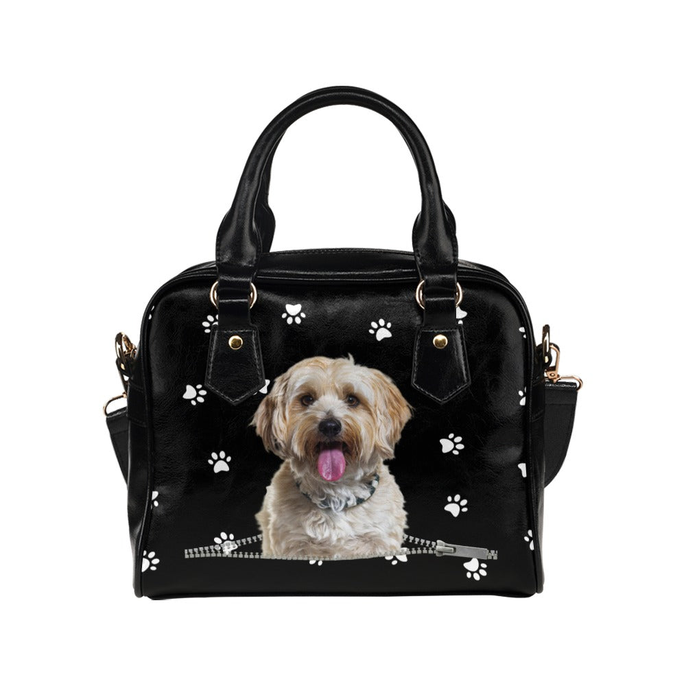 Havanese Zip Paws Shoulder Handbag