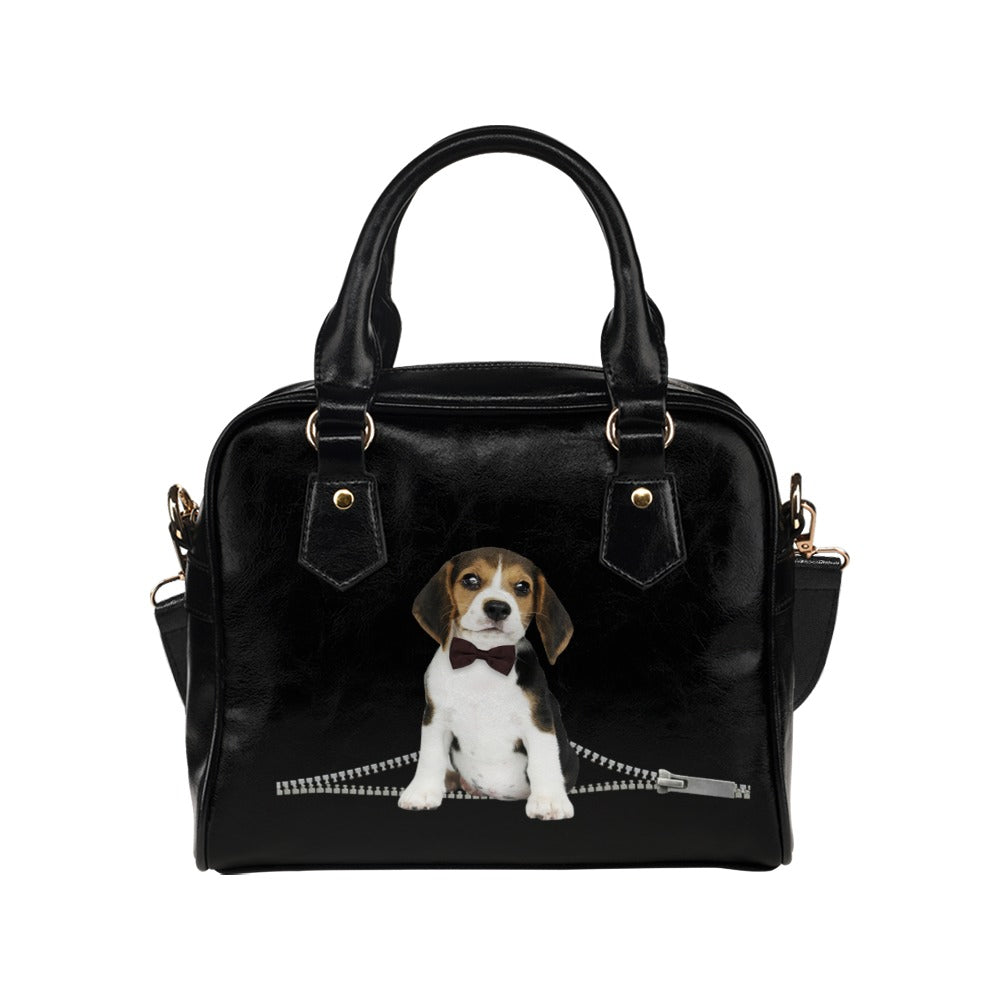 Beagle Zip Shoulder Handbag