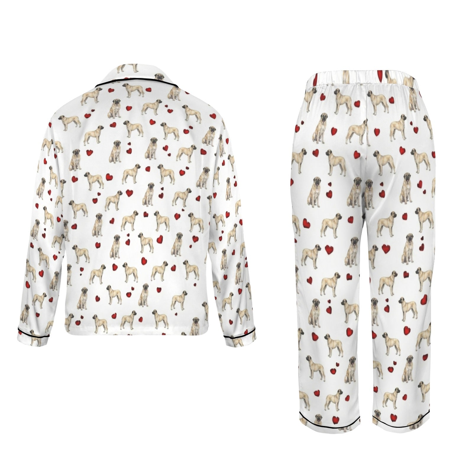 Anatolian Shepherd Dog Women's Long Sleeve Satin Pajama Set