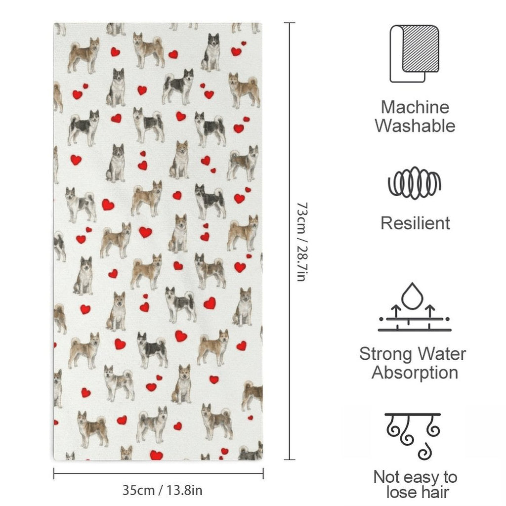 Canadian Eskimo Dog Microfiber Towel