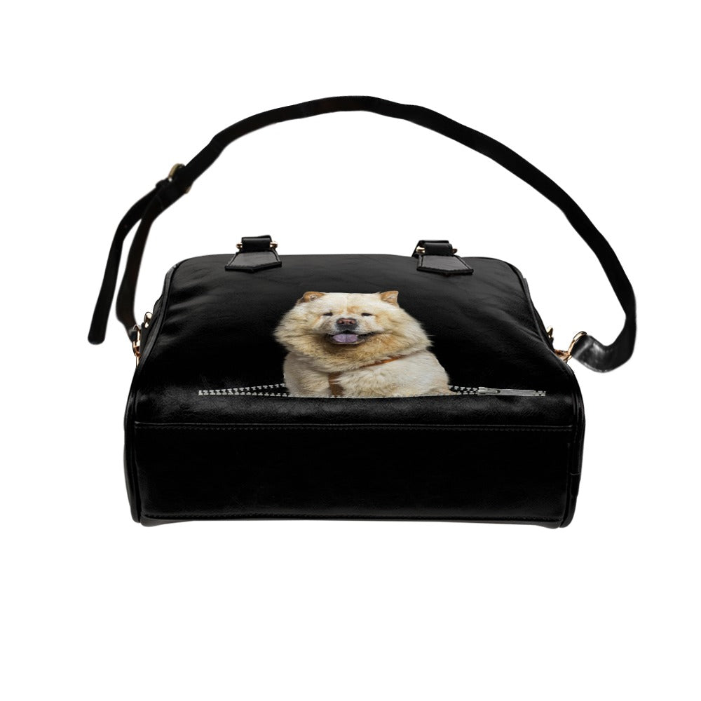 Chow Chow Zip Shoulder Handbag