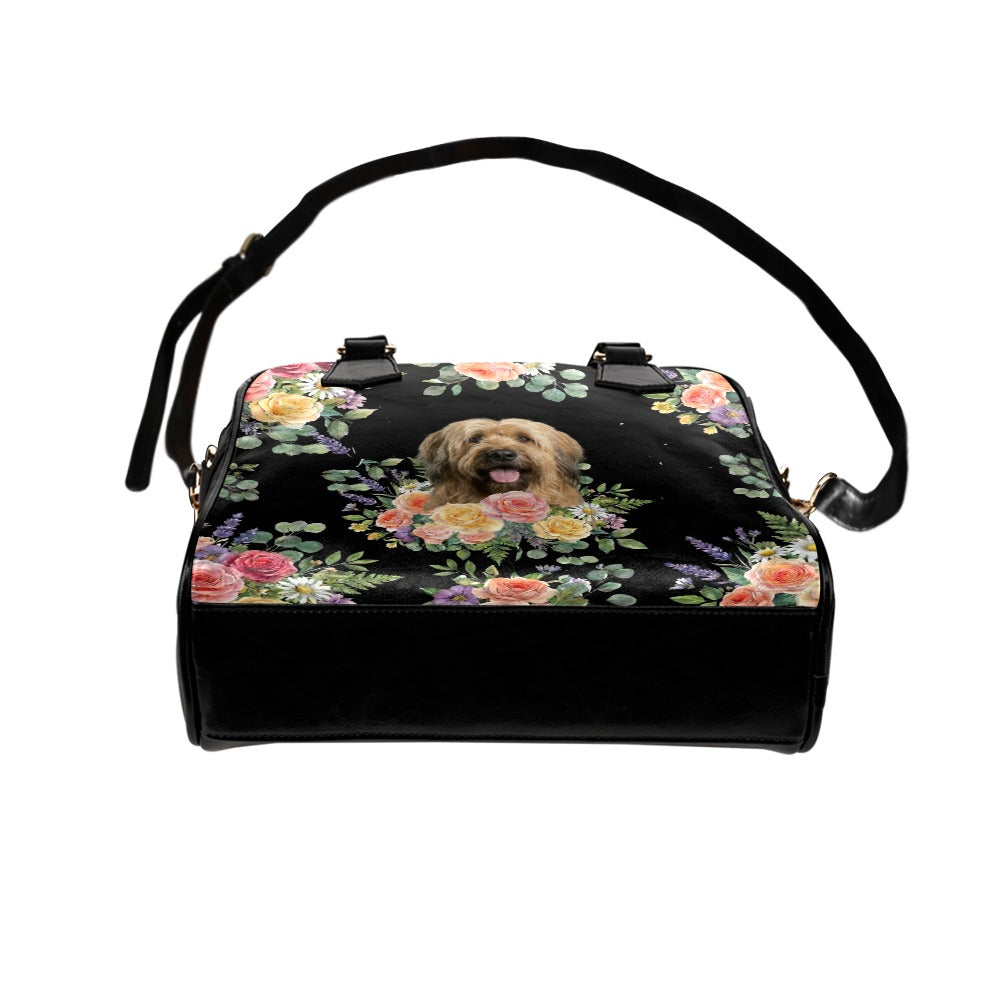 Briard Flower Shoulder Handbag