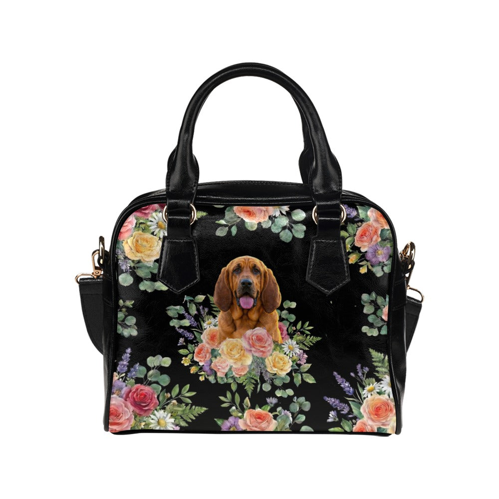 Bloodhound Flower Shoulder Handbag