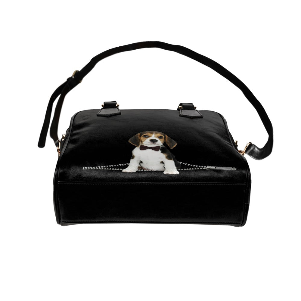 Beagle Zip Shoulder Handbag
