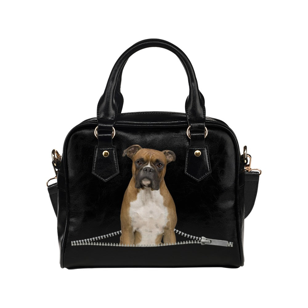 Boxer Zip Shoulder Handbag