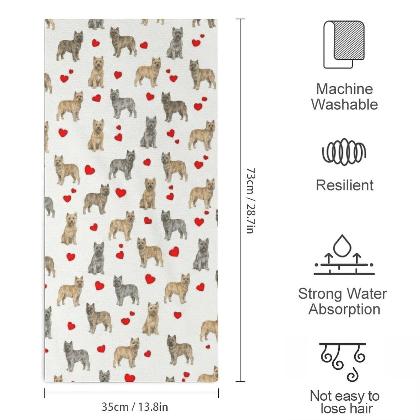 Cairn Terrier Towel Microfiber Towel
