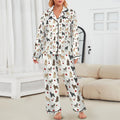 American Cocker Spaniel Women's Long Sleeve Satin Pajama Set