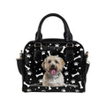 Havanese Zip Paws and Bones Shoulder Handbag