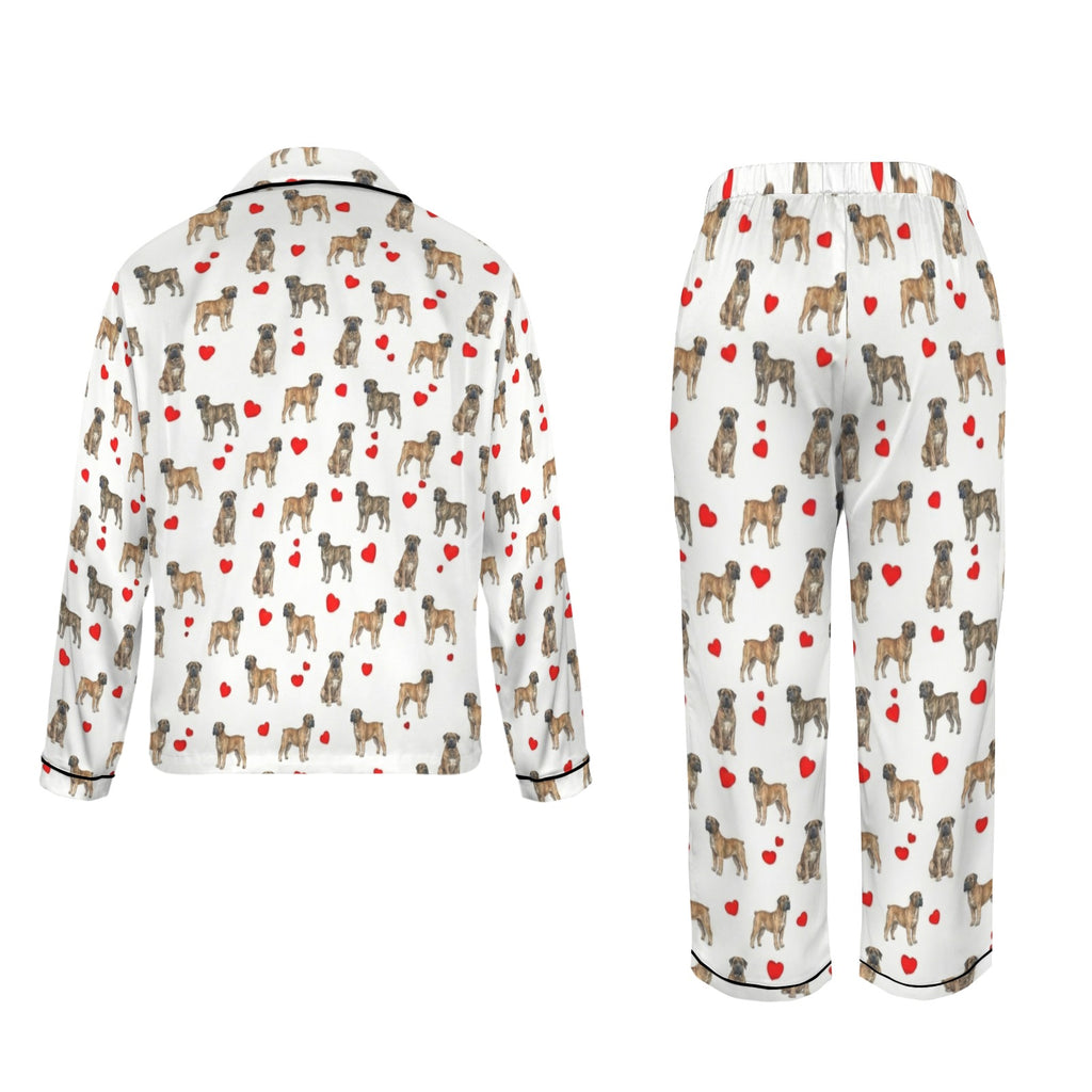 Boerboel Women's Long Sleeve Satin Pajama Set