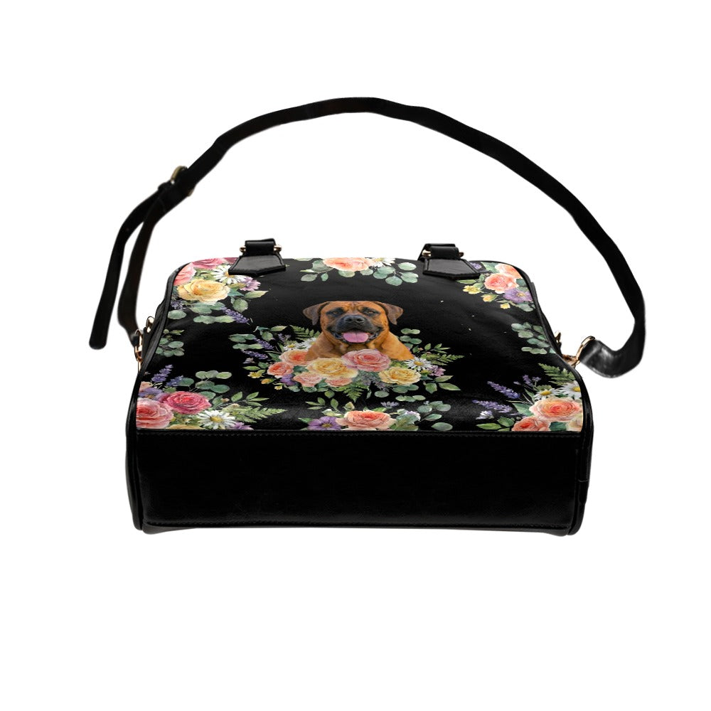 Boerboel Flower Shoulder Handbag