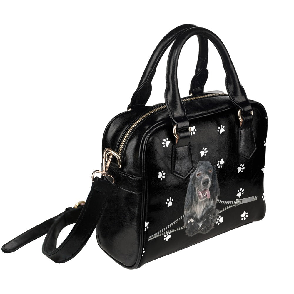 English setter Zip Paws Shoulder Handbag