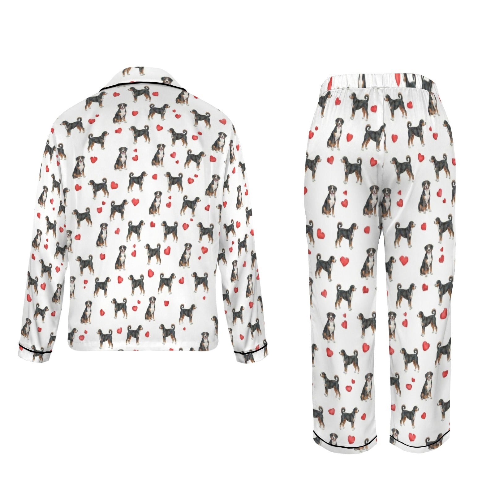 Appenzeller Sennenhund Women's Long Sleeve Satin Pajama Set