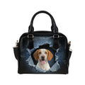 Ariège Pointer Ariege Pointer Ripped Denim Print Shoulder Handbag