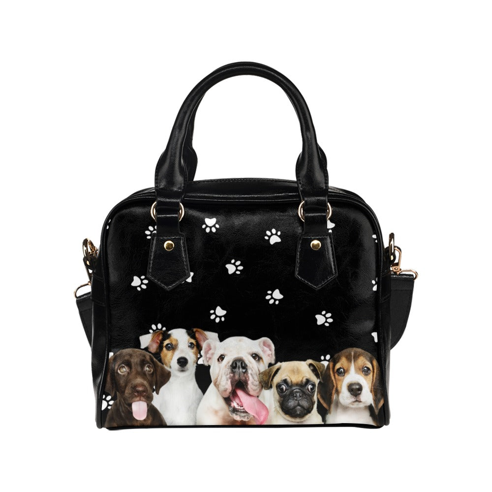 Puppies Paws Shoulder Handbag