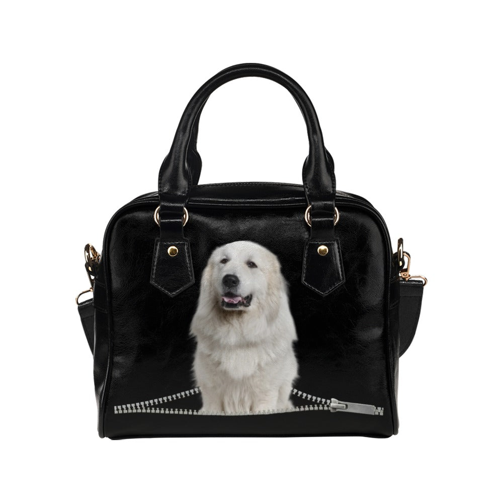 Great pyrenees Zip Shoulder Handbag