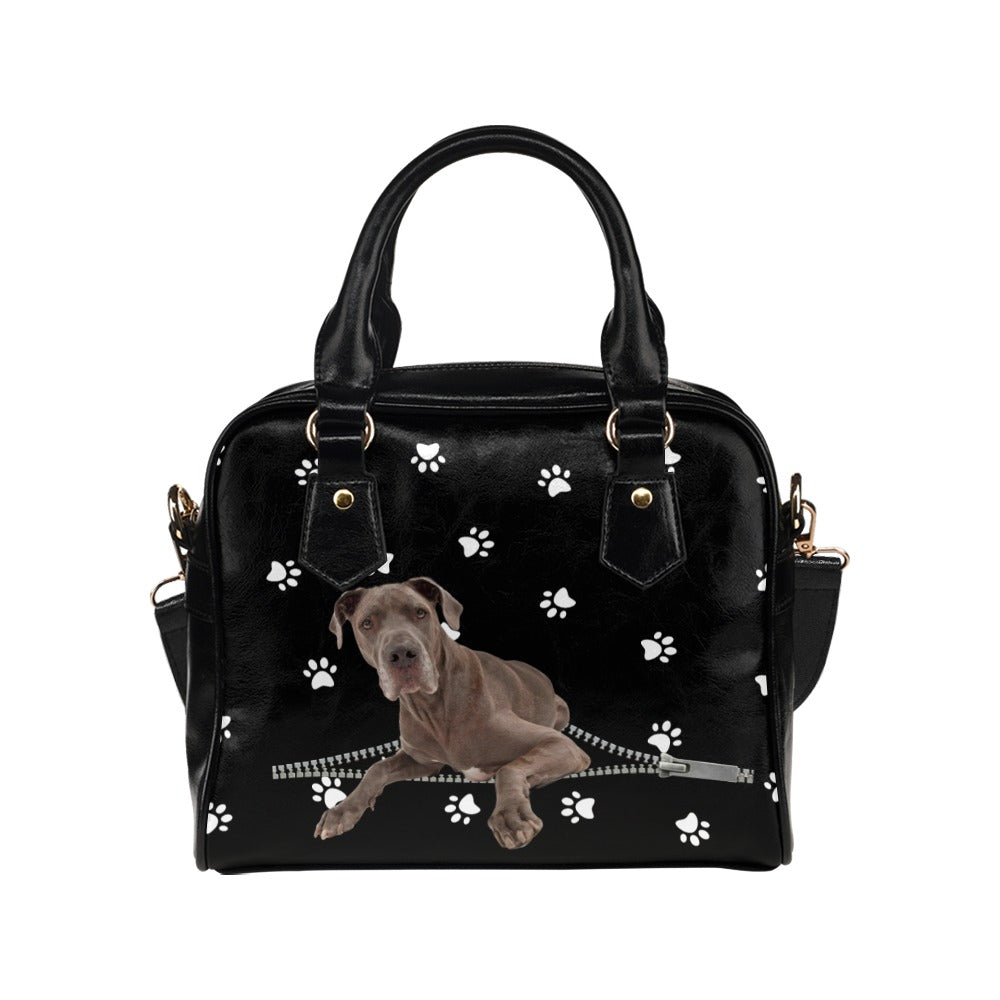 Great Dane Zip Paws Shoulder Handbag