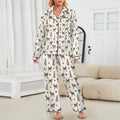 Airedale Terrier Women's Long Sleeve Satin Pajama Set