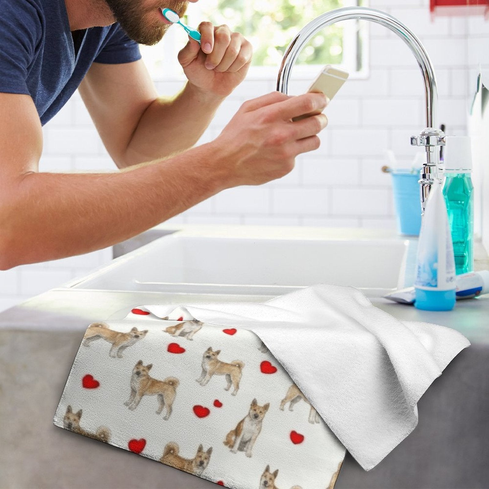 Canaan Dog Towel Microfiber Towel