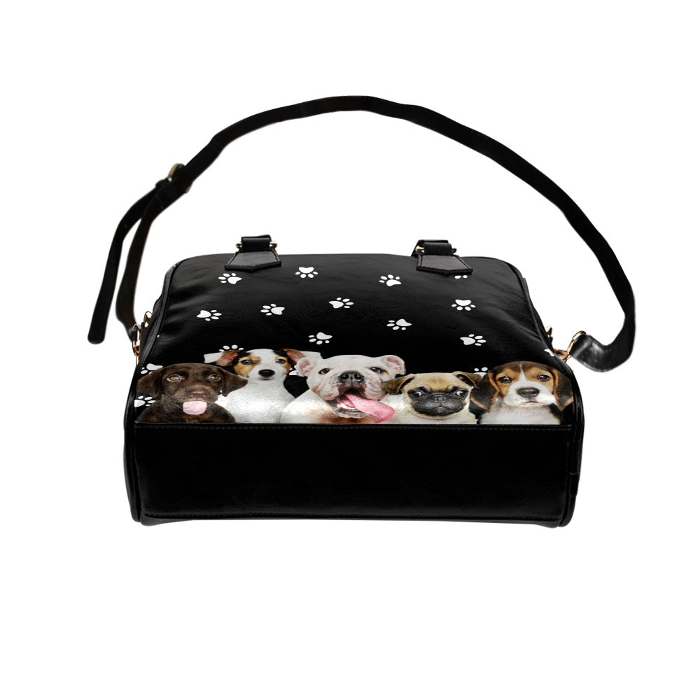 Puppies Paws Shoulder Handbag