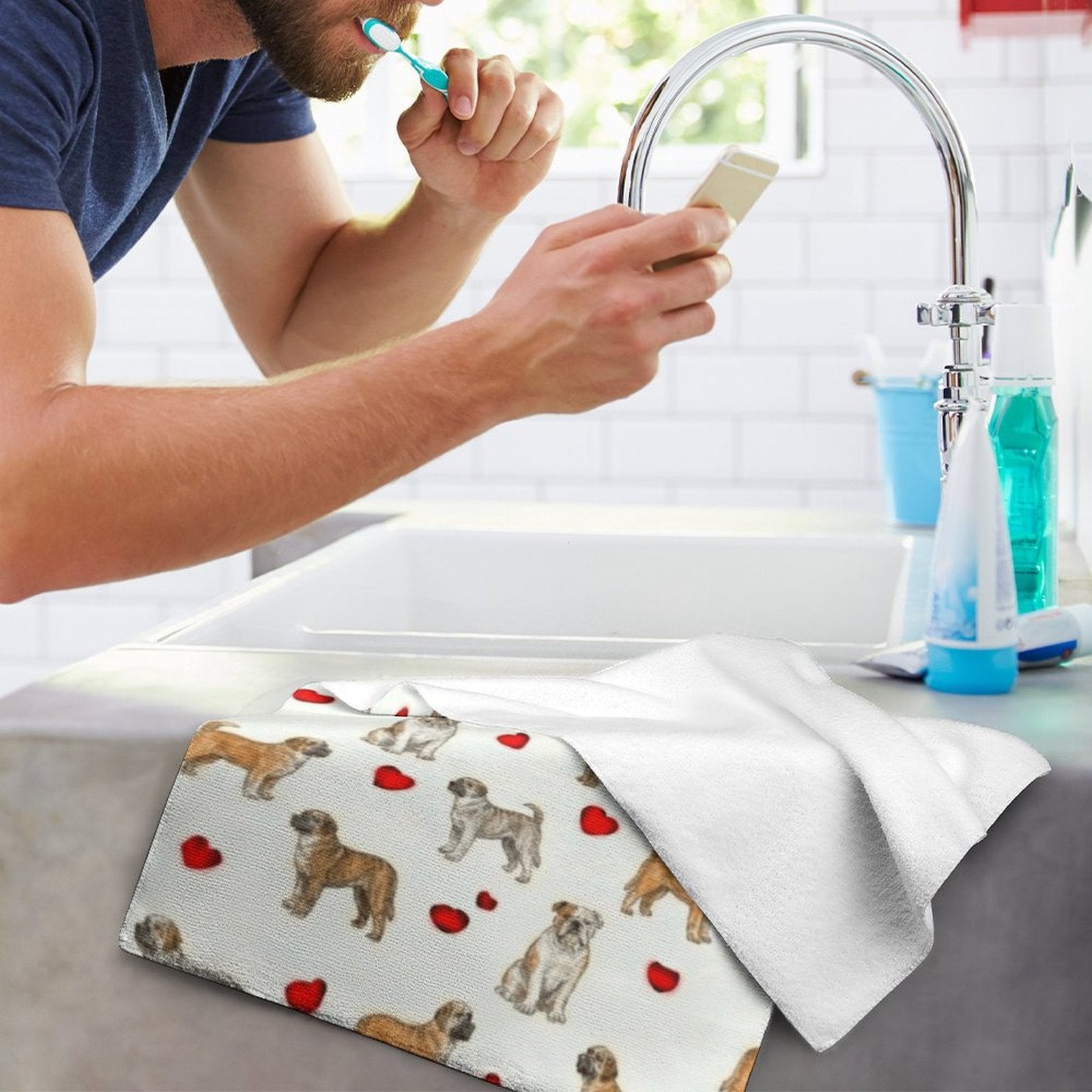 Bulldog (English Towel Microfiber Towel