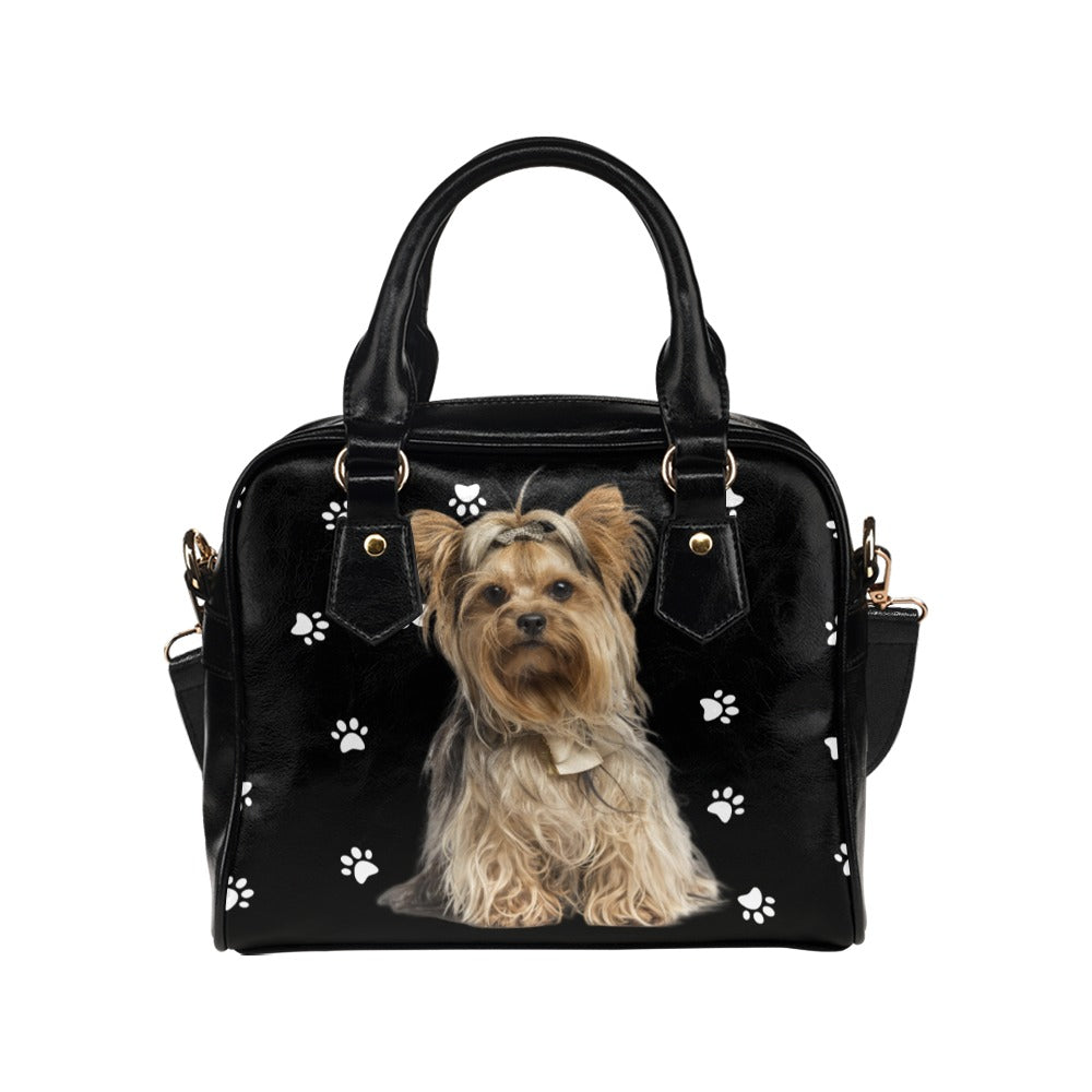 Yorkshire Terrier Paws Shoulder Handbag