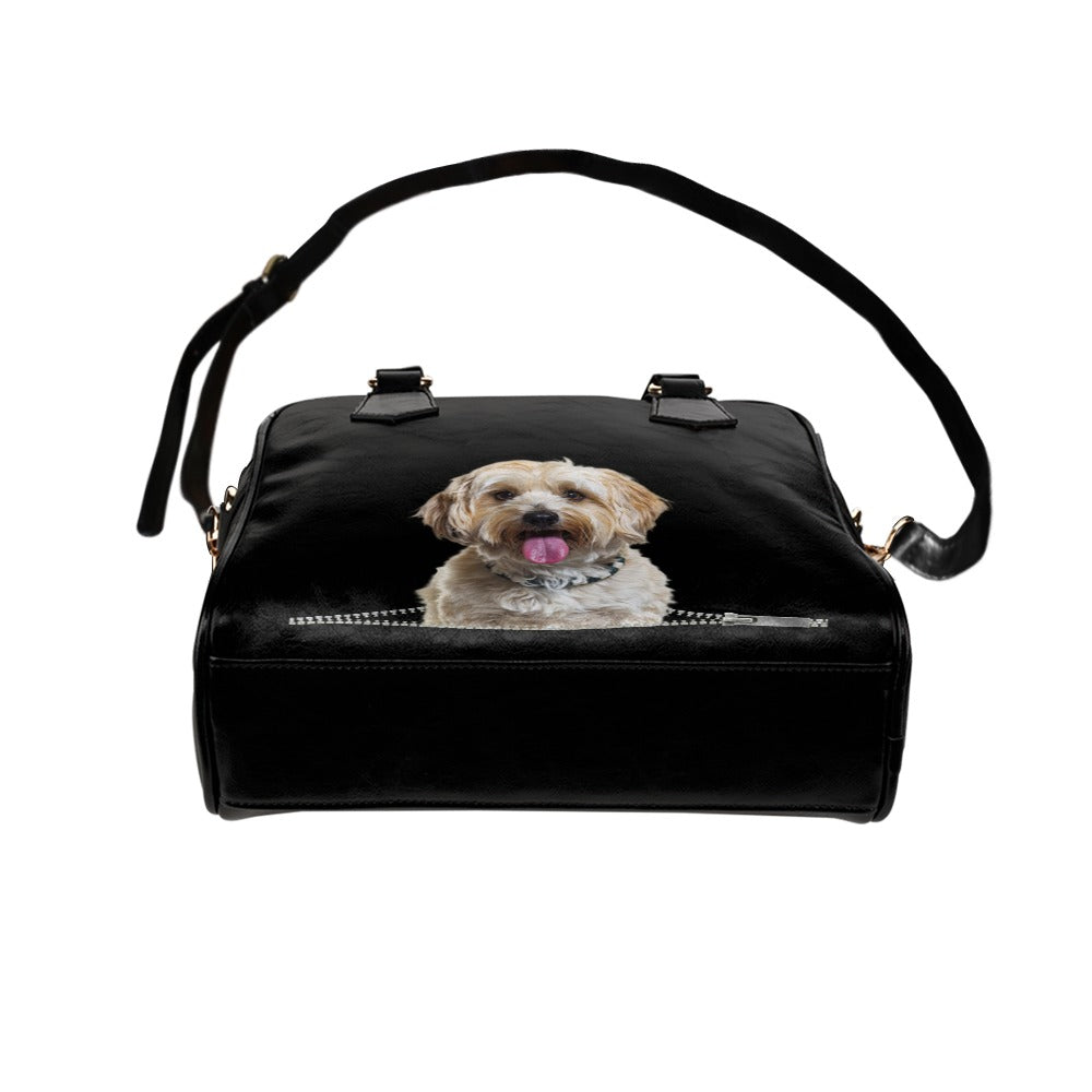 Havanese Zip Shoulder Handbag