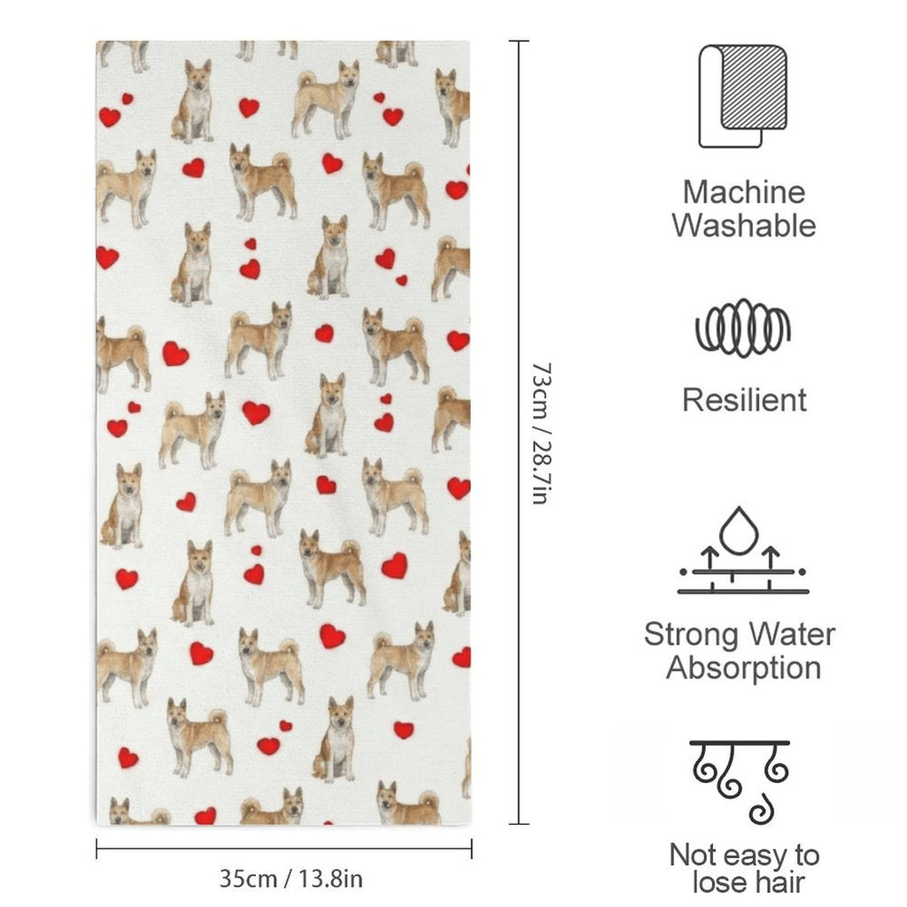 Canaan Dog Towel Microfiber Towel