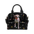 German Wirehaired Pointer Zip Colorful Paws Shoulder Handbag