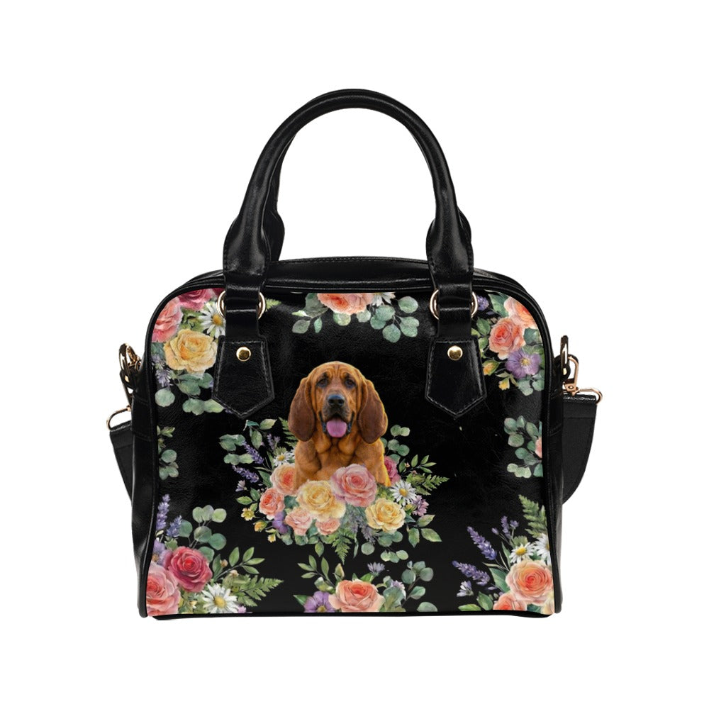 Bloodhound Flower Shoulder Handbag