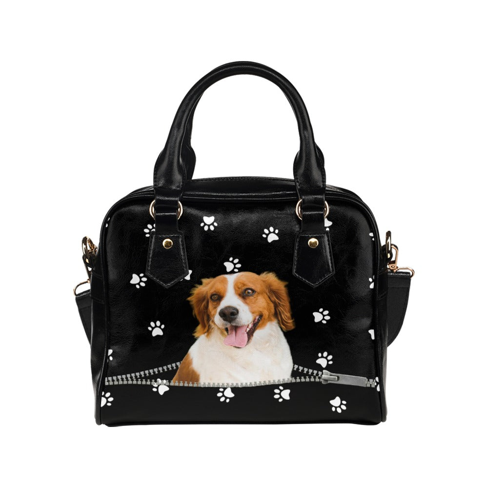 Brittany spaniel Zip Paws Shoulder Handbag