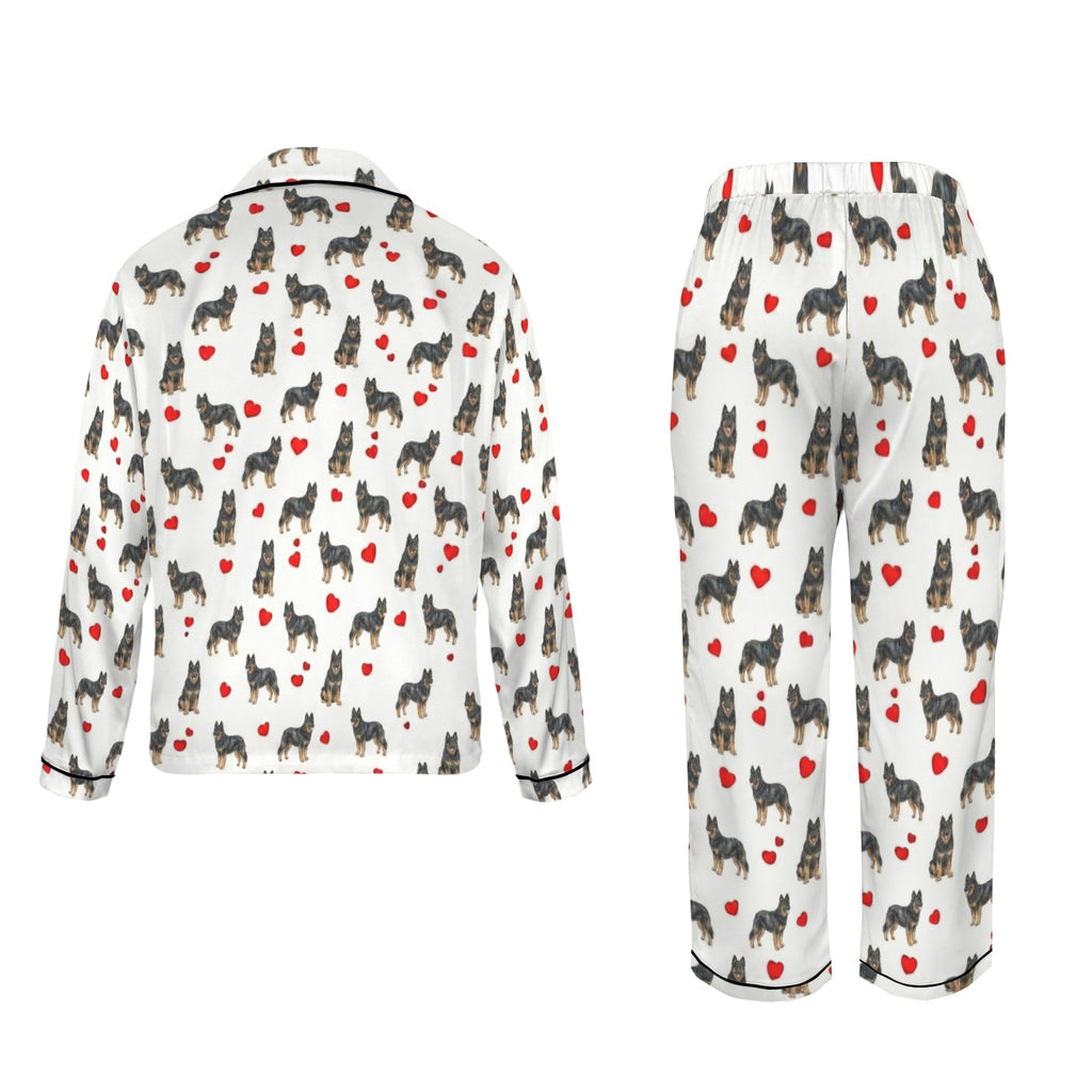 Bohemian Shepherd Women's Long Sleeve Satin Pajama Set