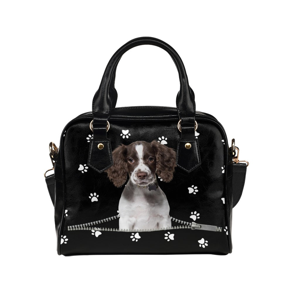 English Springer Spaniel Zip Paws Shoulder Handbag