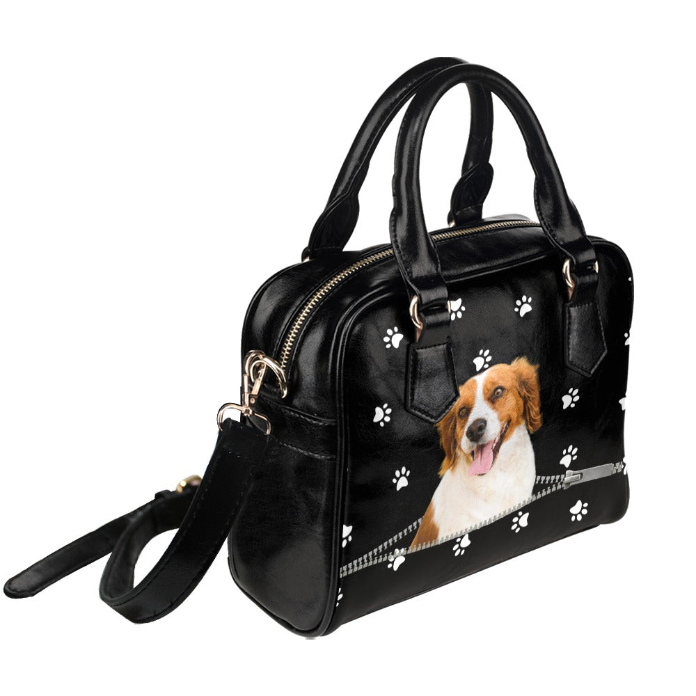 Brittany spaniel Zip Paws Shoulder Handbag