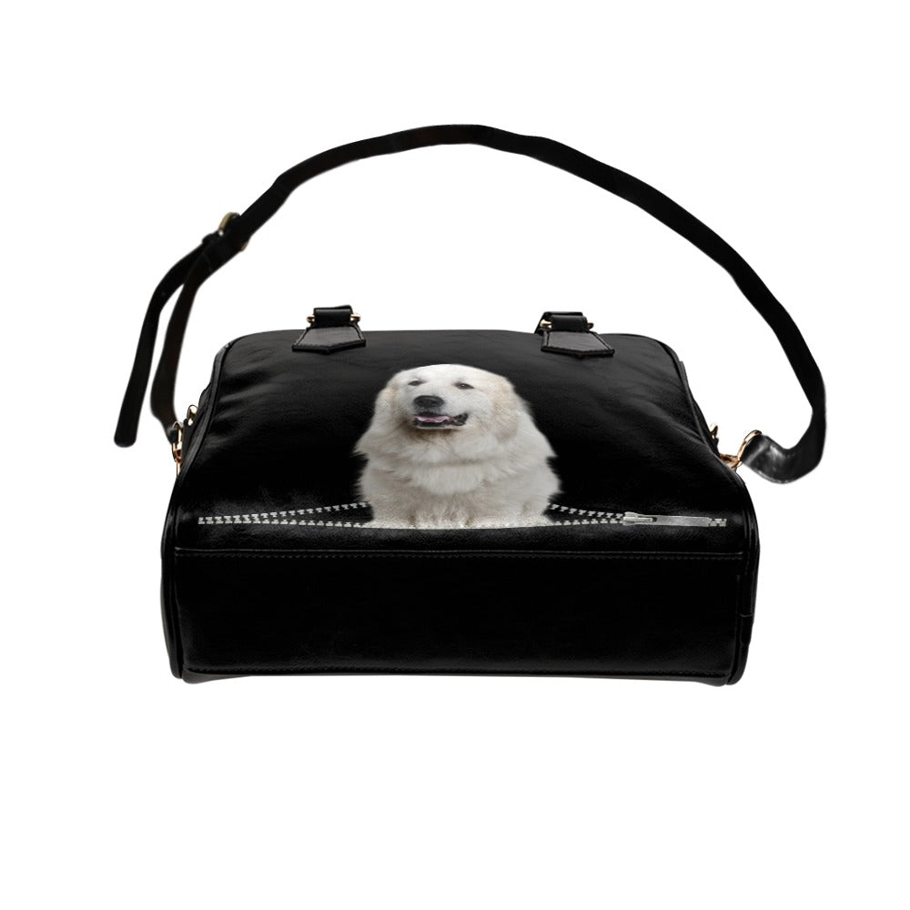 Great pyrenees Zip Shoulder Handbag