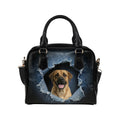 Broholmer Ripped Denim Print Shoulder Handbag