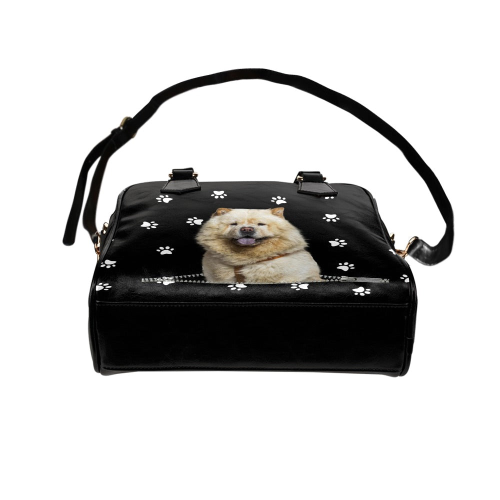 Chow Chow Zip Paws Shoulder Handbag