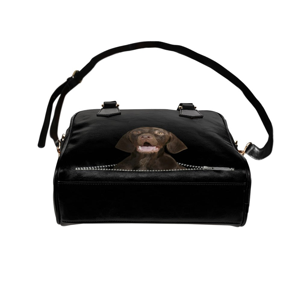 German Shorthaired Pointer Zip Shoulder Handbag