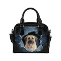 Armenian Gampr Ripped Denim Print Shoulder Handbag