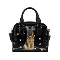 German Shepherd Zip Paws Shoulder Handbag