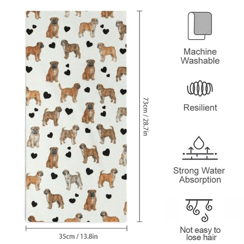 Bullmastiff Towel Microfiber Towel