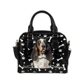 Basset Hound Zip Paws and Bones Shoulder Handbag